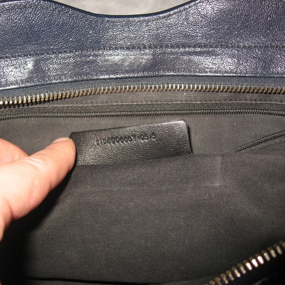 Saint Laurent Y ChYc Y-ligne Cabas Mini Dark Blue - Picture 9 of 9